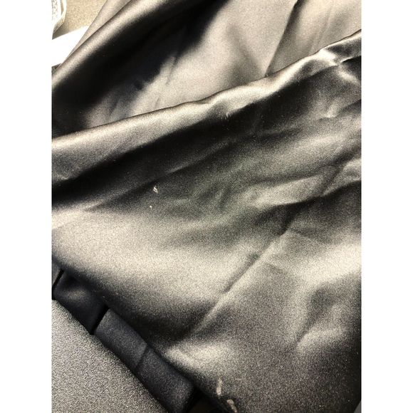 Formal Event Black Tie Long Classic Black Dress Sweetheart 14 - Flawed - Picture 7 of 10